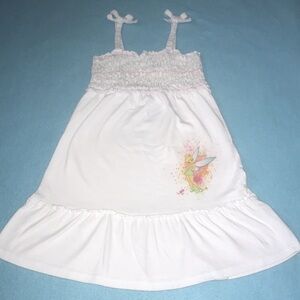 DISNEY FAIRIES Tinker Bell smocked dress NEW size 7 / 8